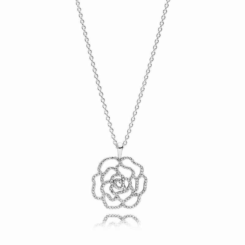 Coliere Pandora Shimmering Rose Argint (gxkURlbf)